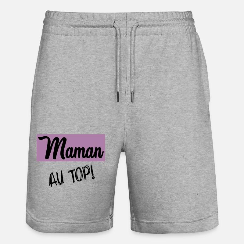 MAMAN - Short de jogging bio TRAINER Stanley/Stella unisexe - gris chiné