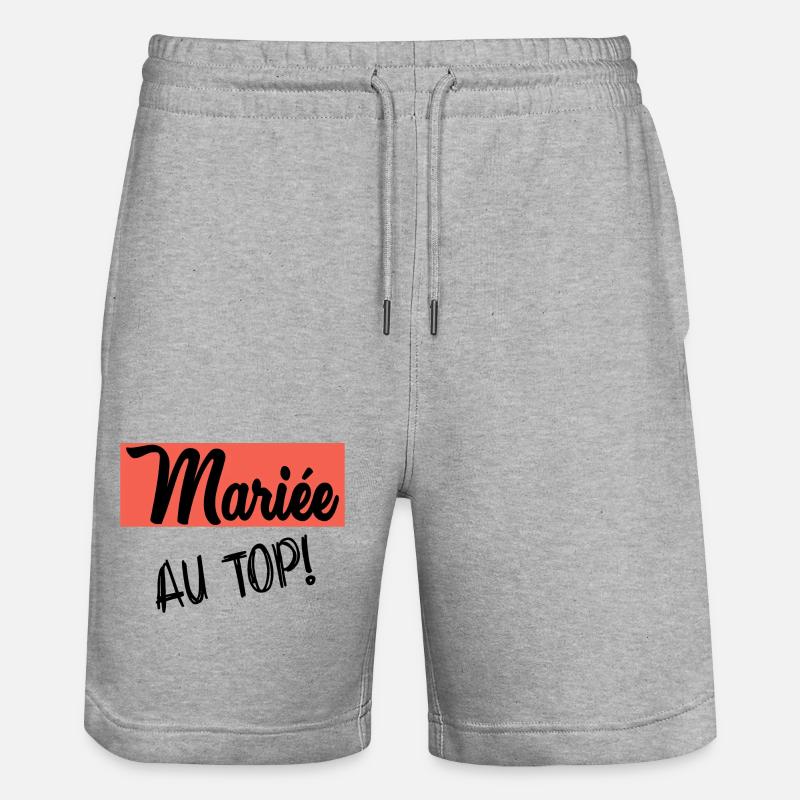 FUTURE MARIEE. EVJF. MARIEE - Short de jogging bio TRAINER Stanley/Stella unisexe - gris chiné