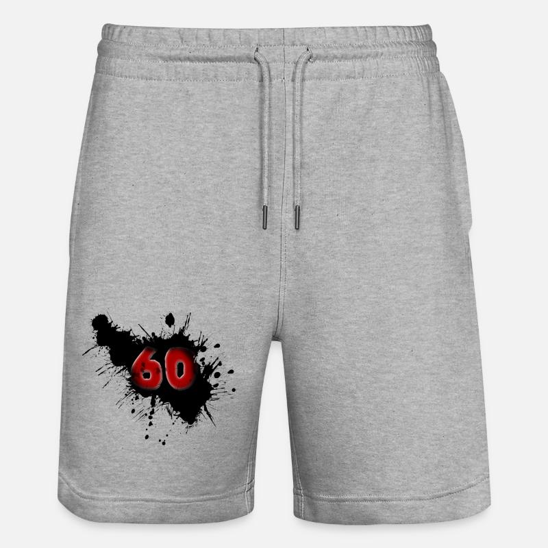 60e anniversaire - Short de jogging bio TRAINER Stanley/Stella unisexe - gris chiné