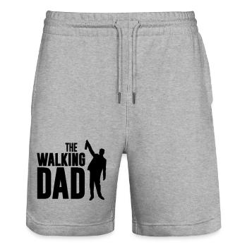 the walking dad, Vatertag - Stanley/Stella Unisex Bio Joggingshorts Trainer  - Grau meliert - Vorne - Nik (191cm) & Marisol (170cm)