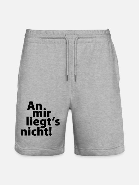 an mir liegts nicht - Stanley/Stella Unisex Bio Joggingshorts Trainer - Grau meliert