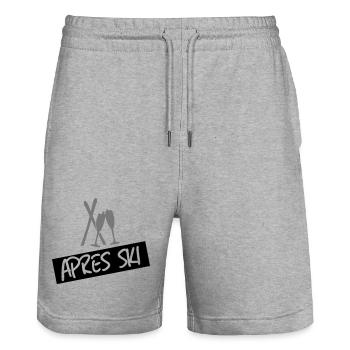 Apres SKi - Stanley/Stella Unisex Bio Joggingshorts Trainer  - Grau meliert - Vorne - Nik (191cm) & Marisol (170cm)