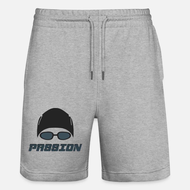Swimming - Short de jogging bio TRAINER Stanley/Stella unisexe - gris chiné