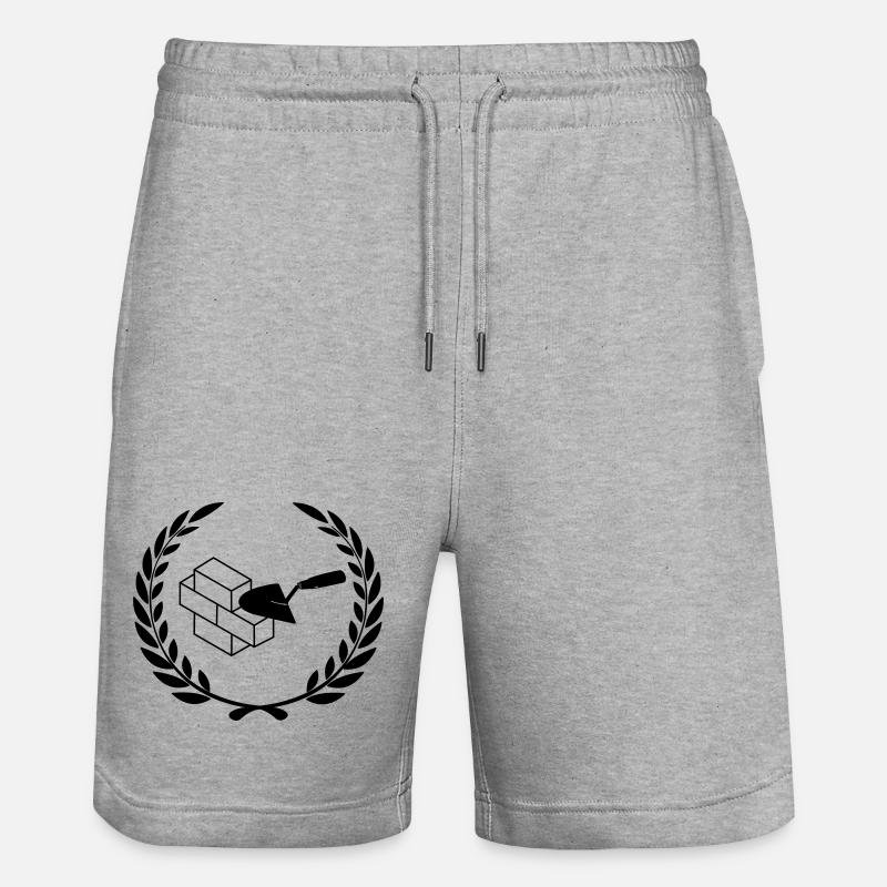 Masonry tools for masonry - Stanley/Stella Trainer Unisex Organic Jogging Shorts - heather grey