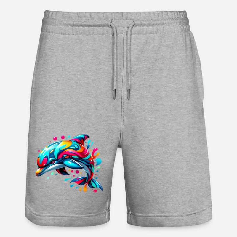 Dauphin - Short de jogging bio TRAINER Stanley/Stella unisexe - gris chiné