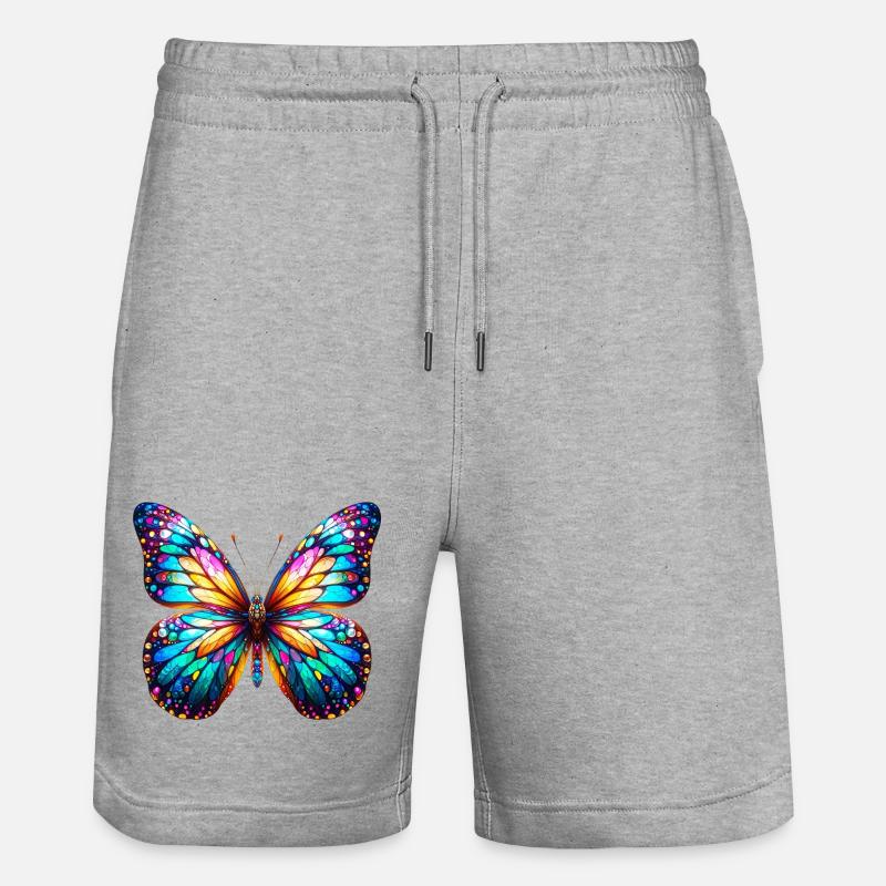 Papillon - Short de jogging bio TRAINER Stanley/Stella unisexe - gris chiné
