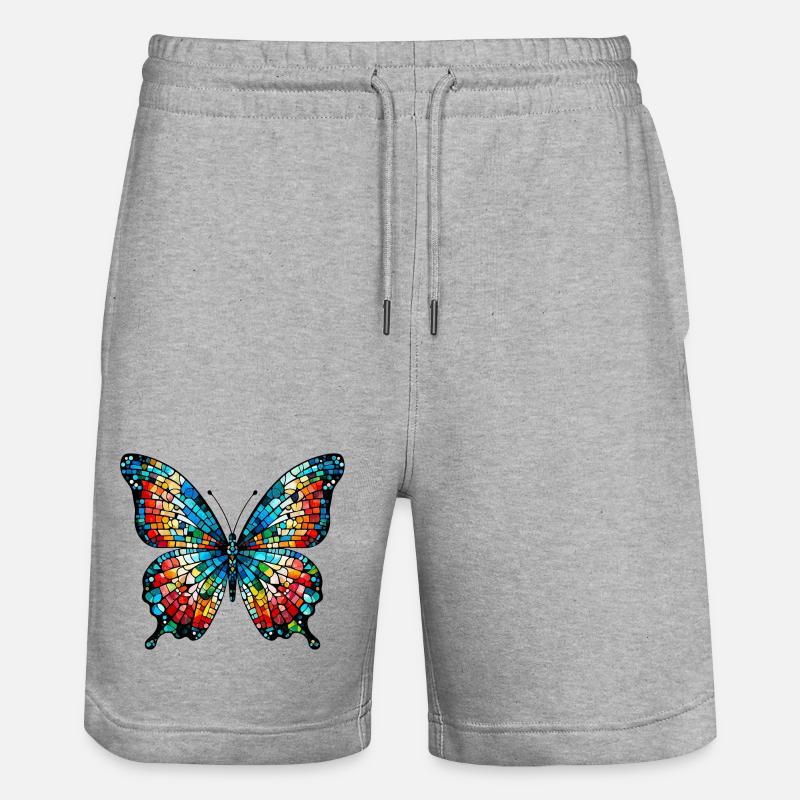 Papillon - Short de jogging bio TRAINER Stanley/Stella unisexe - gris chiné