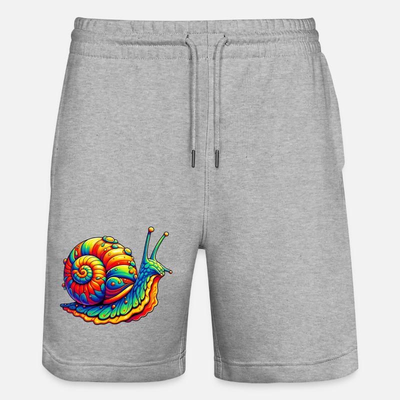 Escargot - Short de jogging bio TRAINER Stanley/Stella unisexe - gris chiné