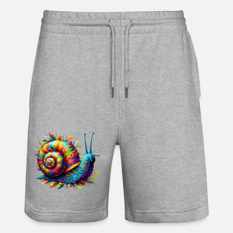 Escargot - Short de jogging bio TRAINER Stanley/Stella unisexe - gris chiné