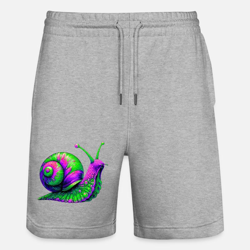 Escargot - Short de jogging bio TRAINER Stanley/Stella unisexe - gris chiné