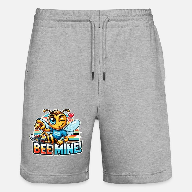 Bee Mine pour les hommes - Short de jogging bio TRAINER Stanley/Stella unisexe - gris chiné