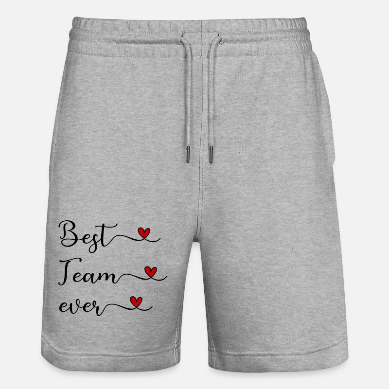 Équipe - Short de jogging bio TRAINER Stanley/Stella unisexe - gris chiné