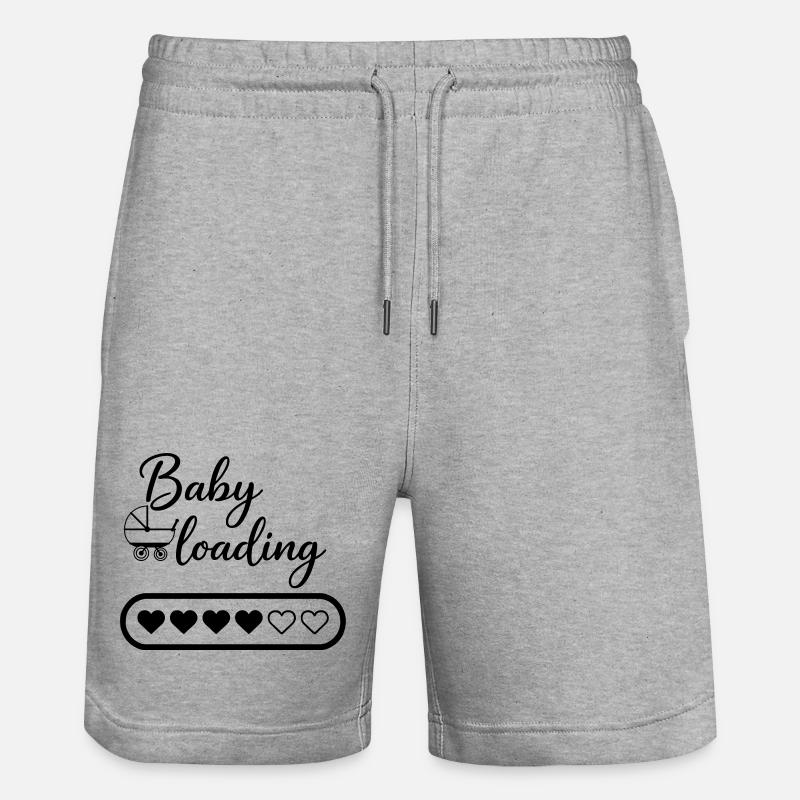 Baby loading - Stanley/Stella Unisex Bio Joggingshorts Trainer  - Grau meliert