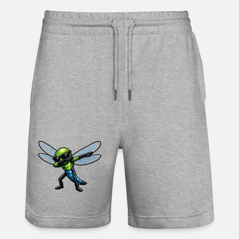 Dab de la Libellule - Short de jogging bio TRAINER Stanley/Stella unisexe - gris chiné