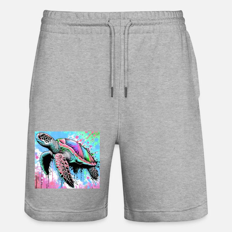 tortue - Short de jogging bio TRAINER Stanley/Stella unisexe - gris chiné