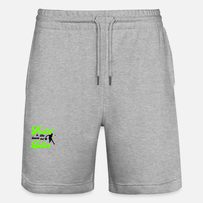 Padel Better - Short de jogging bio TRAINER Stanley/Stella unisexe - gris chiné