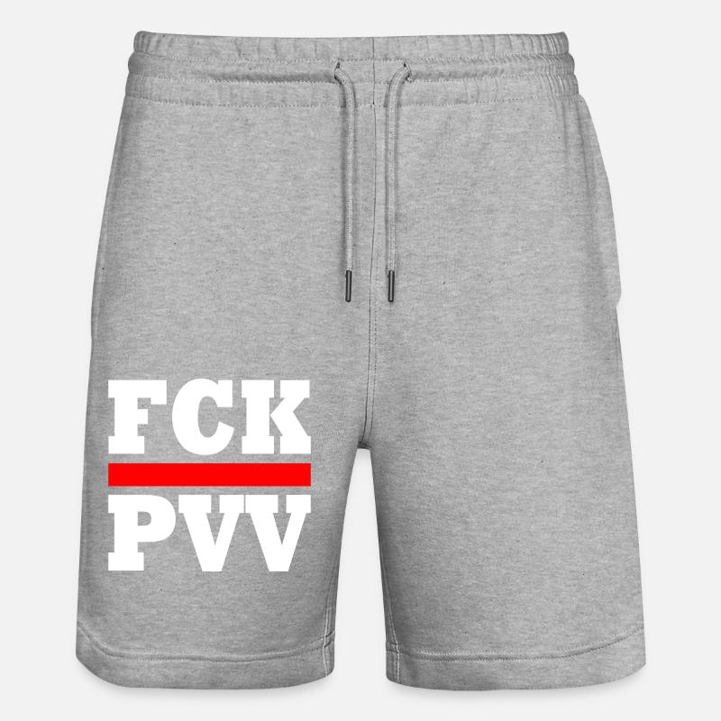 Fck pvv - Short de jogging bio TRAINER Stanley/Stella unisexe - gris chiné