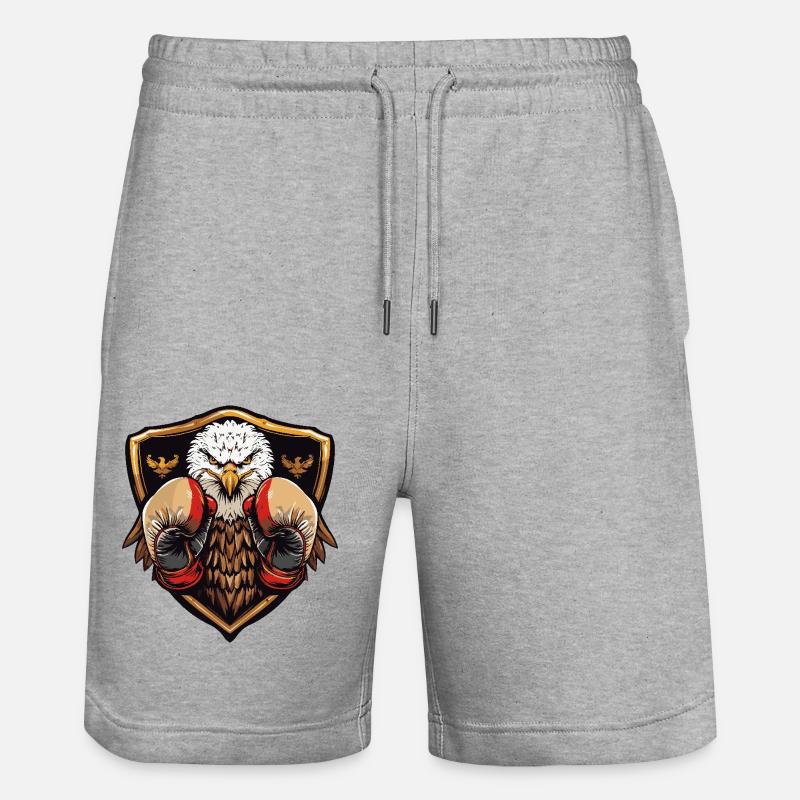 Eagle Boxer MMA - Short de jogging bio TRAINER Stanley/Stella unisexe - gris chiné