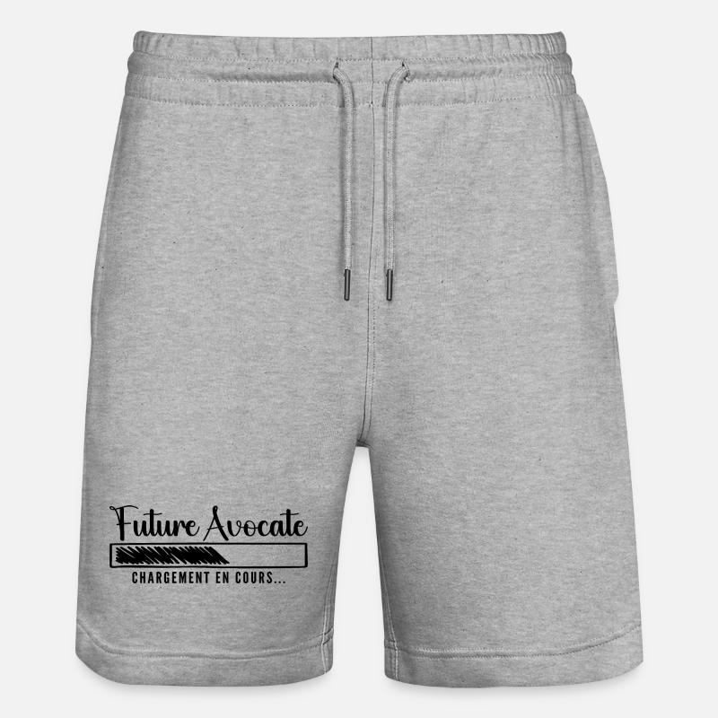 Future Avocate -Cadeau Future Avocate - Short de jogging bio TRAINER Stanley/Stella unisexe - gris chiné