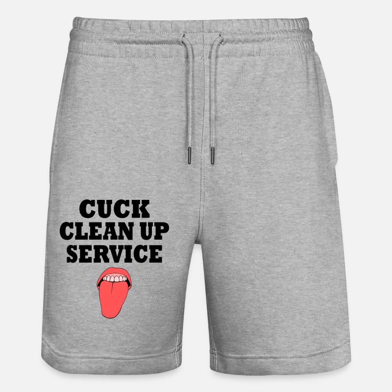 Cuckold cuck clean up service - Short de jogging bio TRAINER Stanley/Stella unisexe - gris chiné