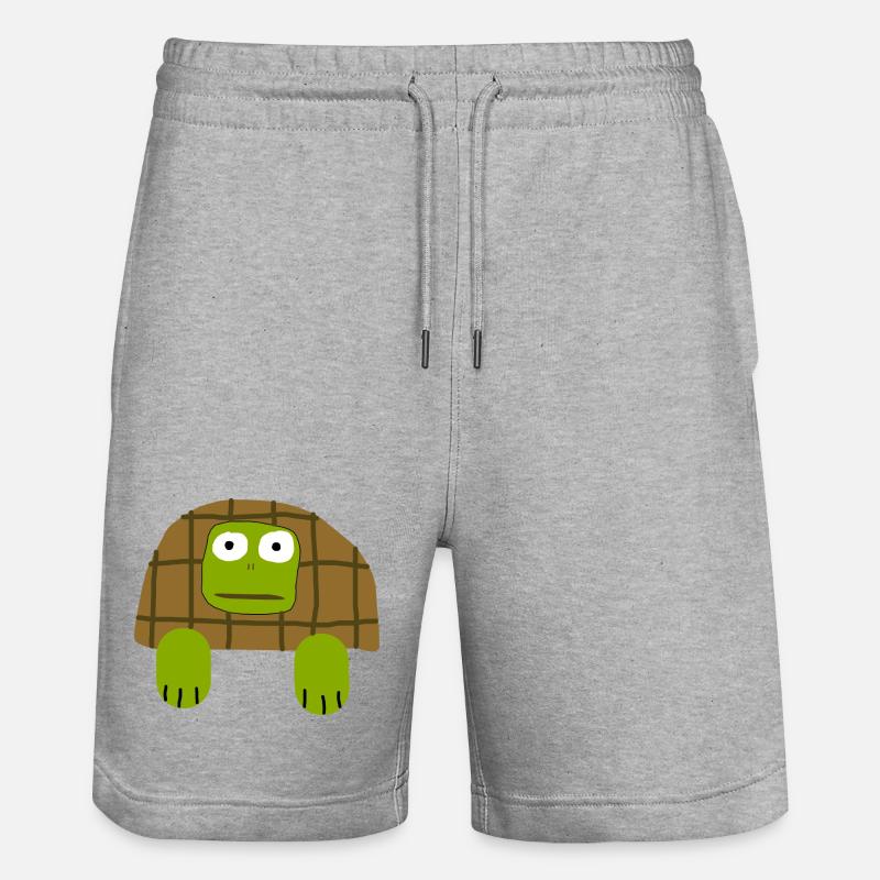 Ugly Turtle - Short de jogging bio TRAINER Stanley/Stella unisexe - gris chiné