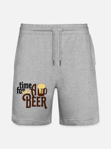 Bier - Stanley/Stella Unisex Bio Joggingshorts Trainer  - Grau meliert