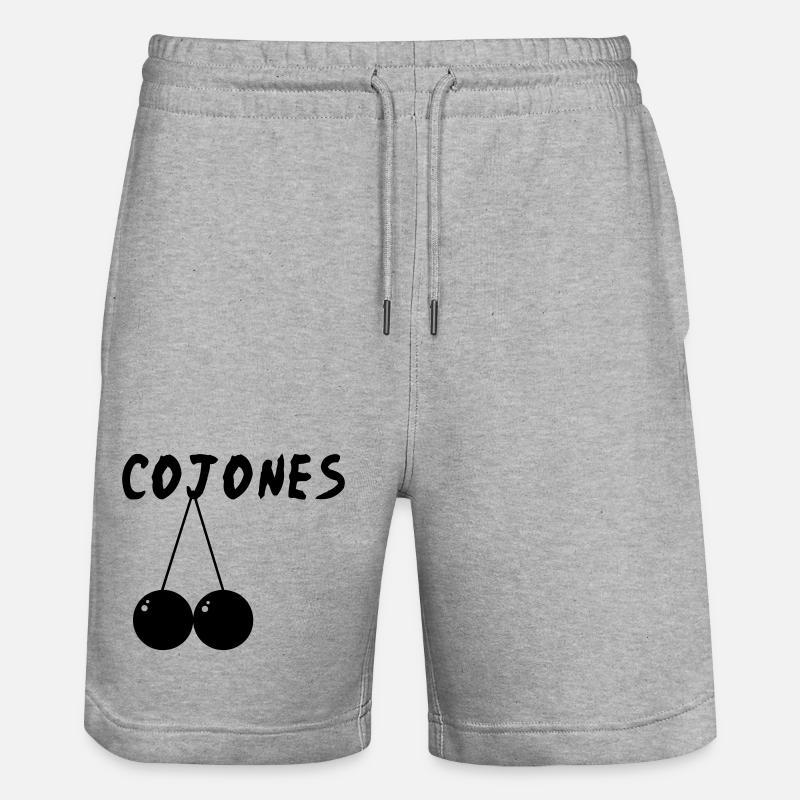 Cojones - Short de jogging bio TRAINER Stanley/Stella unisexe - gris chiné