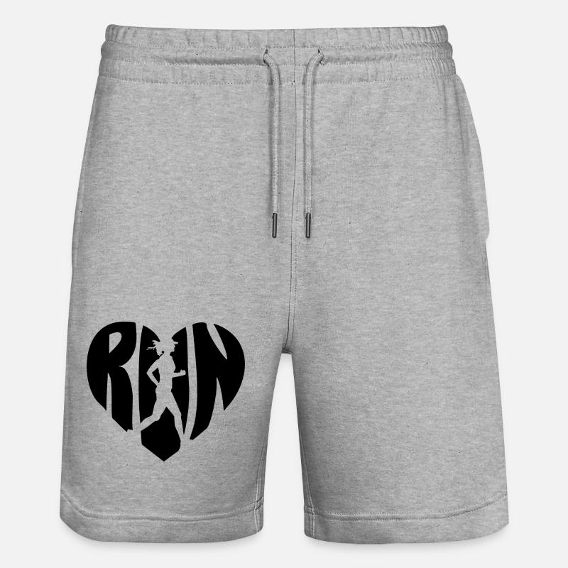 Femme de course - Short de jogging bio TRAINER Stanley/Stella unisexe - gris chiné