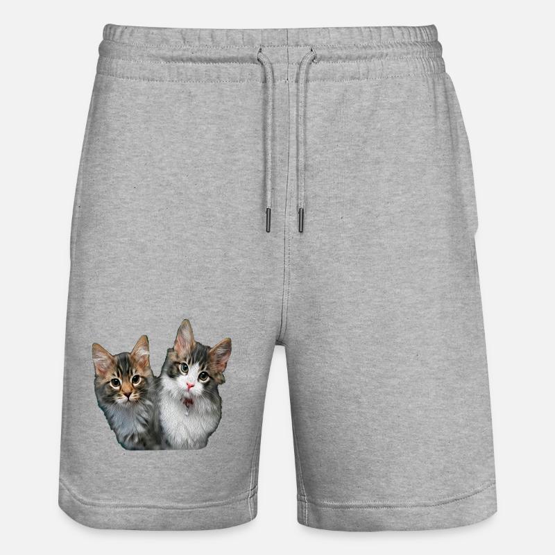 Chatons - Short de jogging bio TRAINER Stanley/Stella unisexe - gris chiné