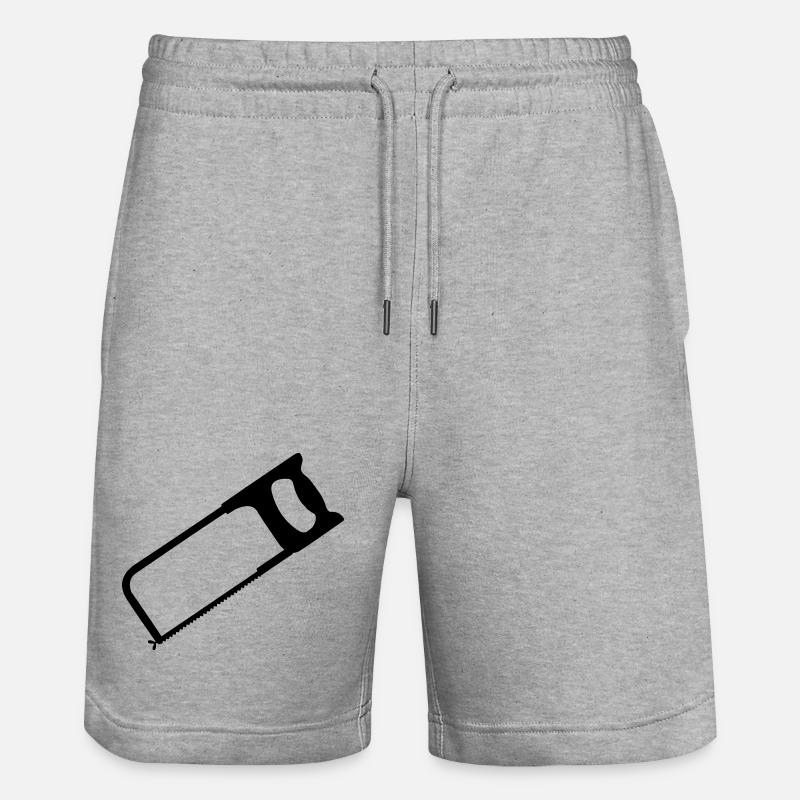 Outils de scie à métaux - Short de jogging bio TRAINER Stanley/Stella unisexe - gris chiné