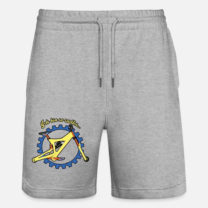 Ich bin so radlos - Stanley/Stella Unisex Bio Joggingshorts Trainer  - Grau meliert