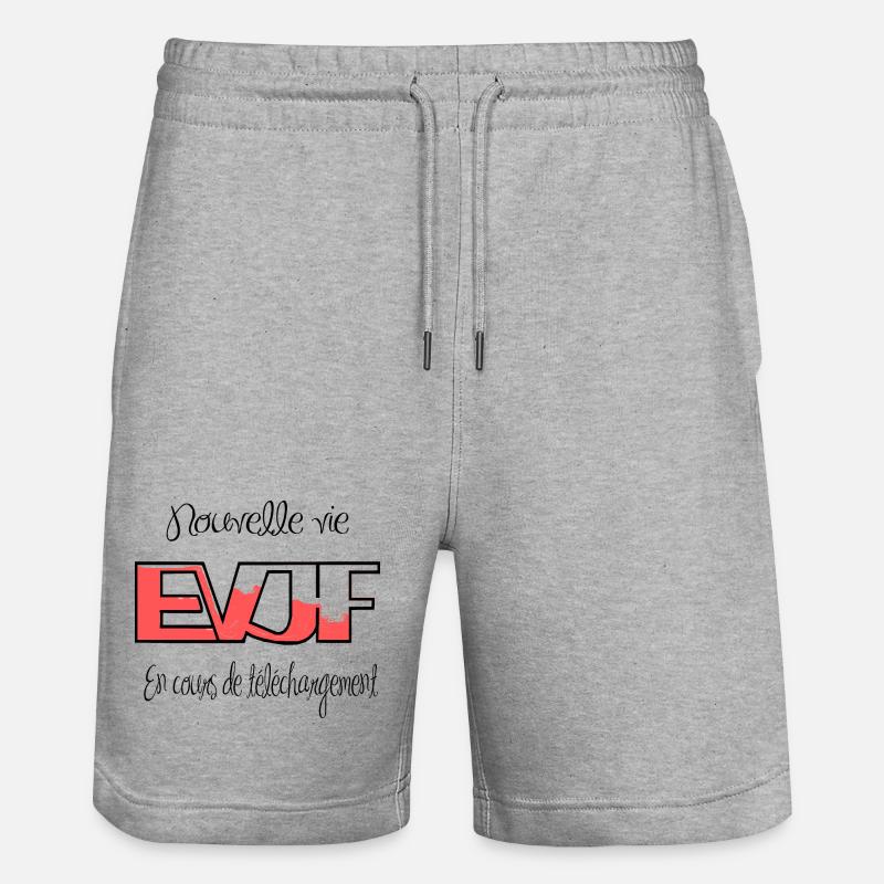 EVJF - Short de jogging bio TRAINER Stanley/Stella unisexe - gris chiné
