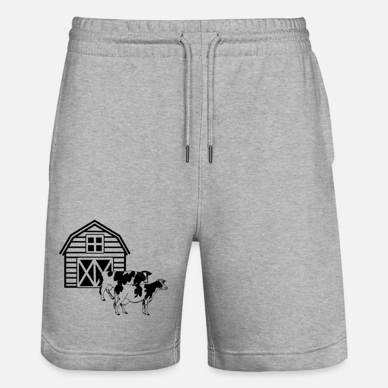 Ferme de vaches - Short de jogging bio TRAINER Stanley/Stella unisexe - gris chiné