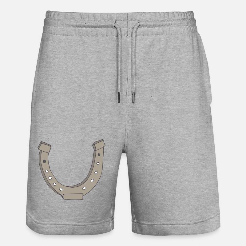fer à cheval - Short de jogging bio TRAINER Stanley/Stella unisexe - gris chiné