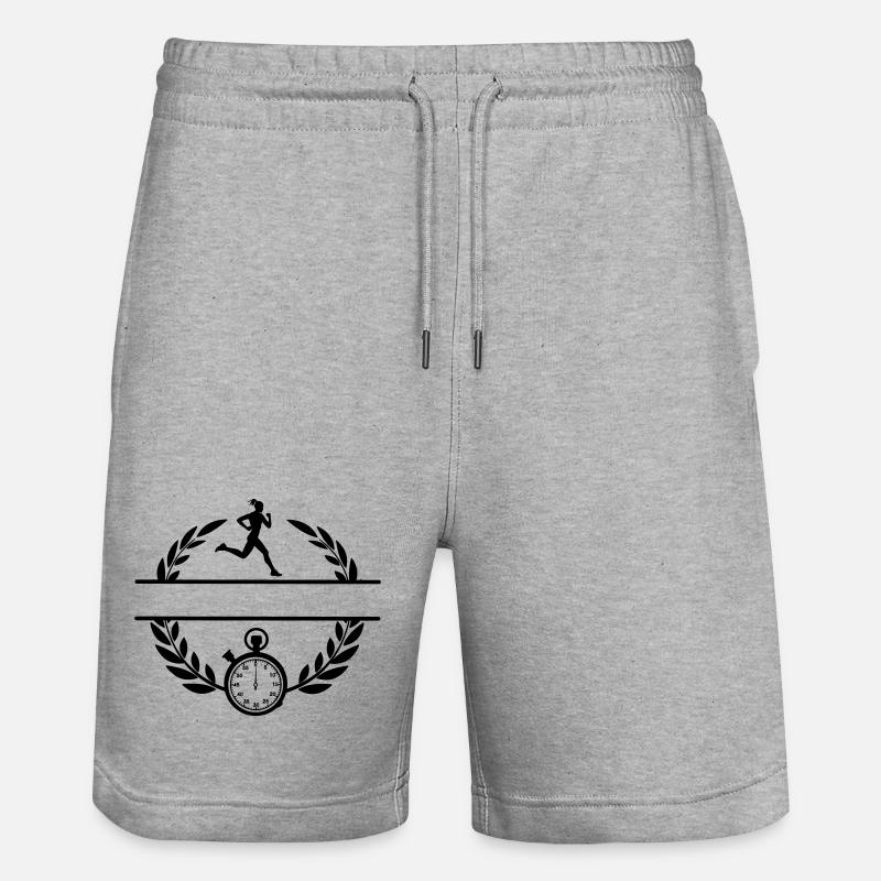 Coureur de chronomètre - Short de jogging bio TRAINER Stanley/Stella unisexe - gris chiné