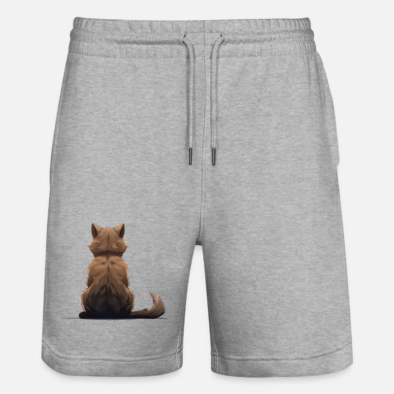 Chat birman - Short de jogging bio TRAINER Stanley/Stella unisexe - gris chiné