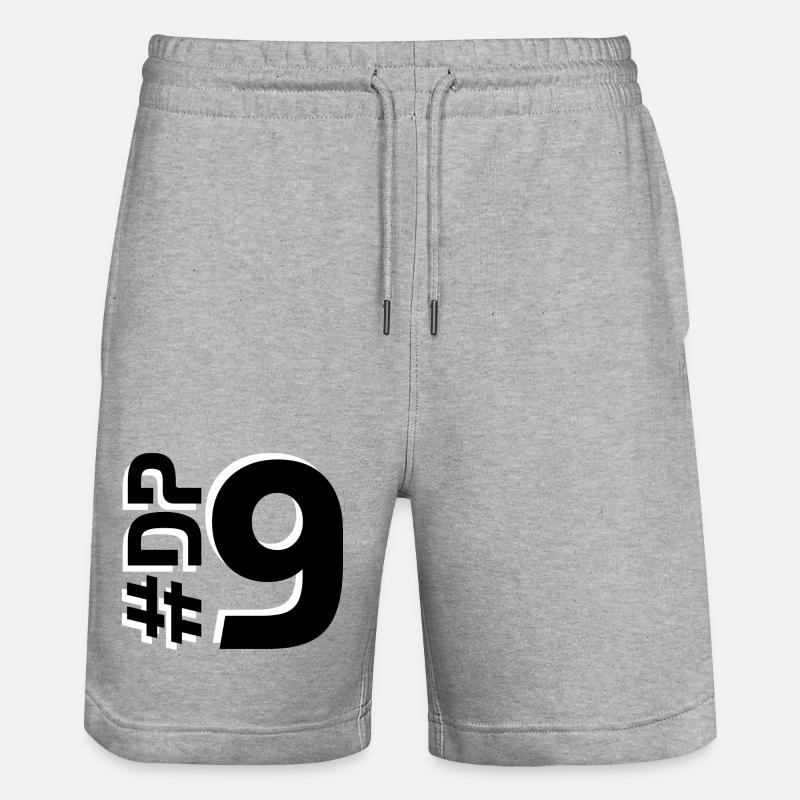 DP9 - Short de jogging bio TRAINER Stanley/Stella unisexe - gris chiné