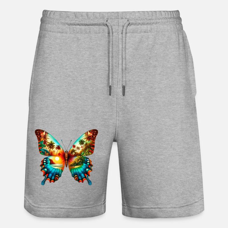 Papillon - Short de jogging bio TRAINER Stanley/Stella unisexe - gris chiné