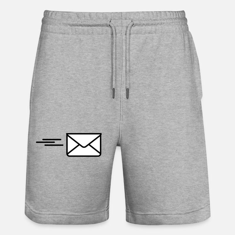 Envoyer une lettre de logo - Short de jogging bio TRAINER Stanley/Stella unisexe - gris chiné