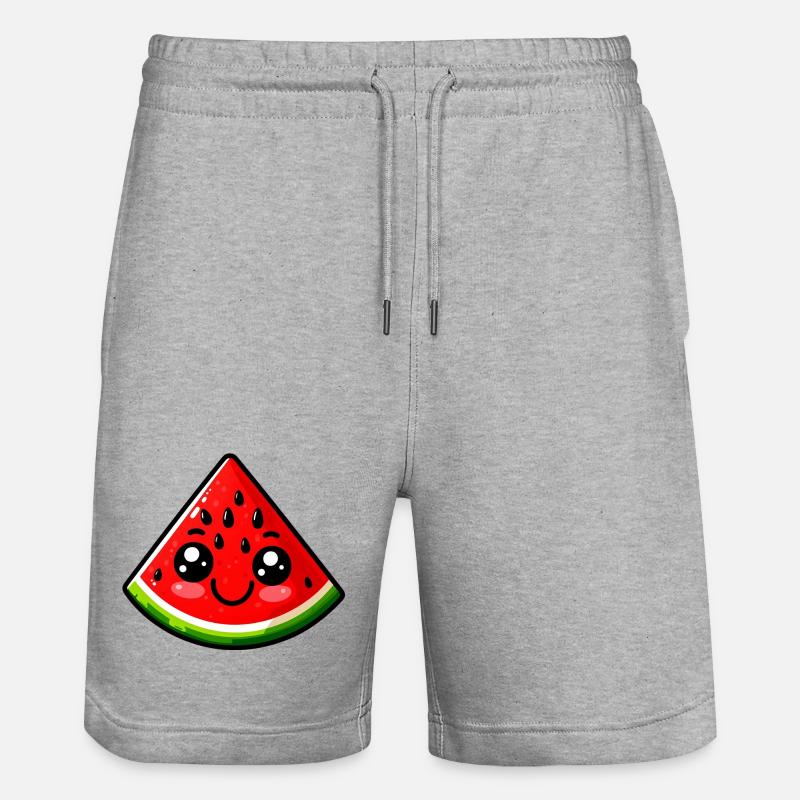 Pastèque Pastèques - Short de jogging bio TRAINER Stanley/Stella unisexe - gris chiné