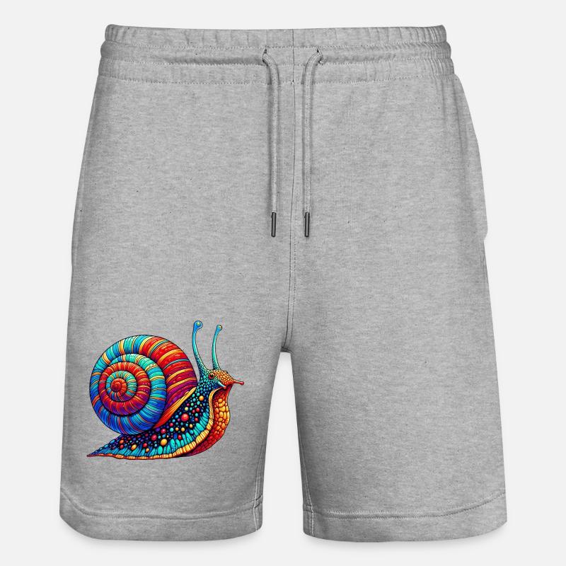 Escargot - Short de jogging bio TRAINER Stanley/Stella unisexe - gris chiné