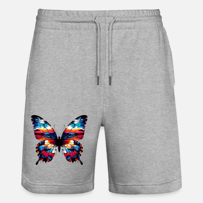 Papillon - Short de jogging bio TRAINER Stanley/Stella unisexe - gris chiné