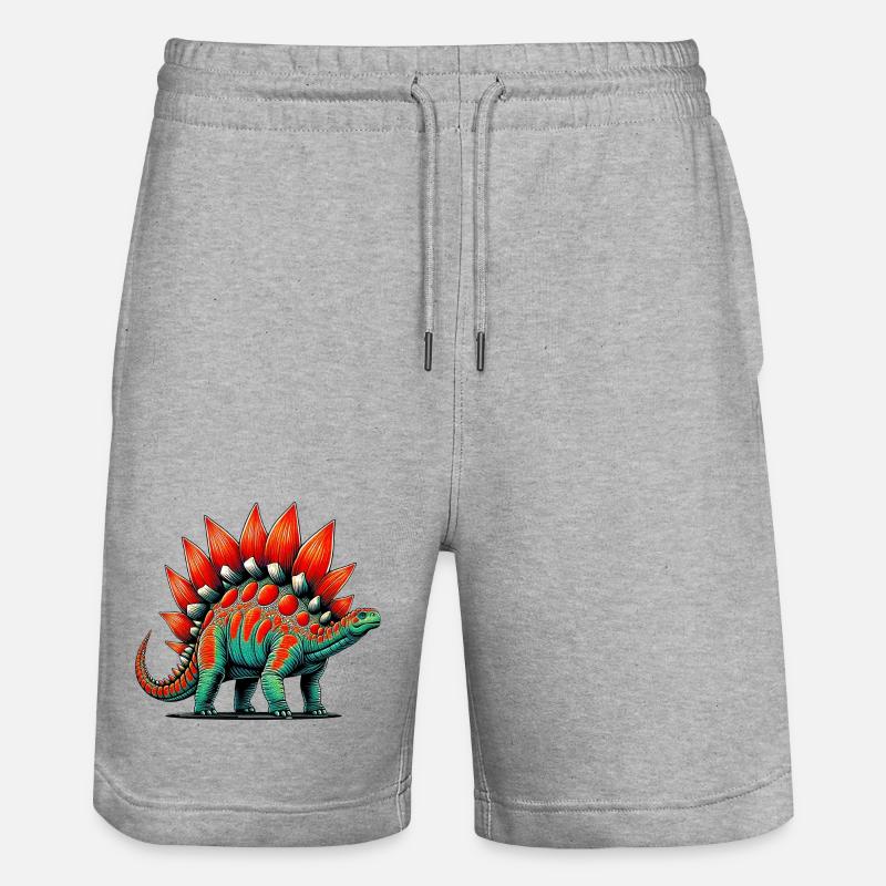 Dinosaure - Short de jogging bio TRAINER Stanley/Stella unisexe - gris chiné