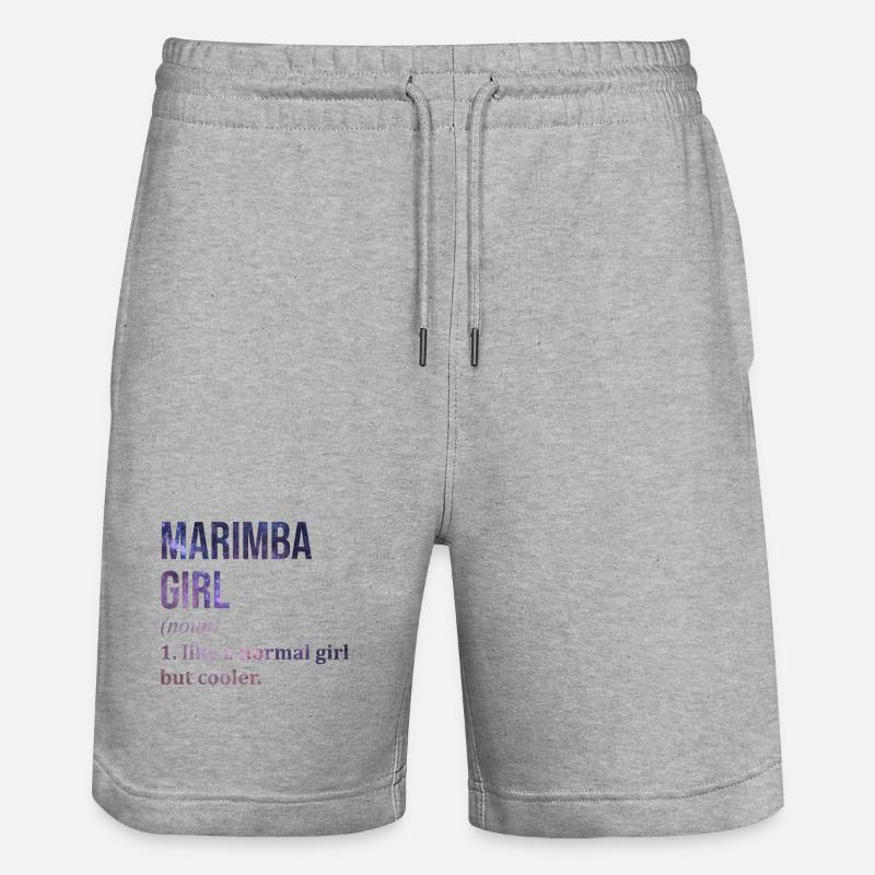 Marimba - Short de jogging bio TRAINER Stanley/Stella unisexe - gris chiné