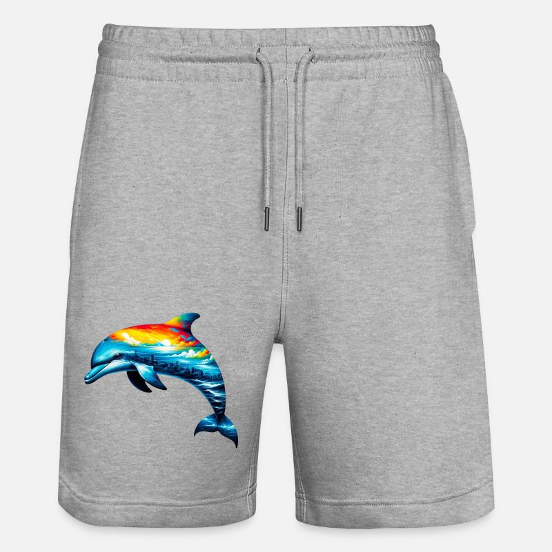 Dauphin - Short de jogging bio TRAINER Stanley/Stella unisexe - gris chiné