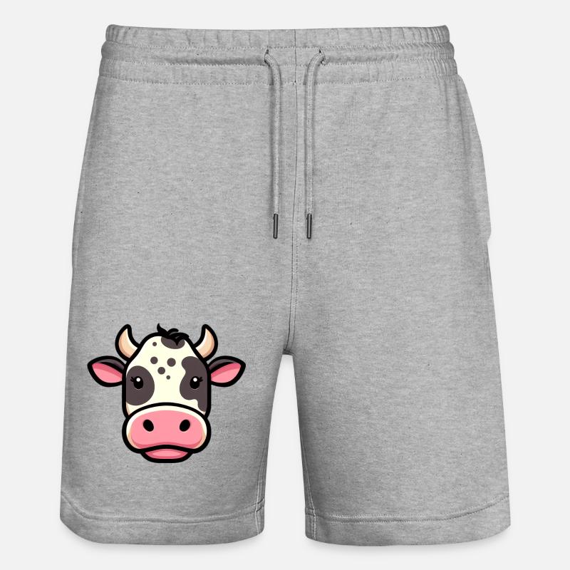 Vache - Short de jogging bio TRAINER Stanley/Stella unisexe - gris chiné
