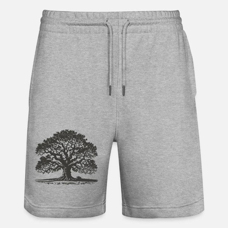 Eiche - Stanley/Stella Unisex Bio Joggingshorts Trainer  - Grau meliert