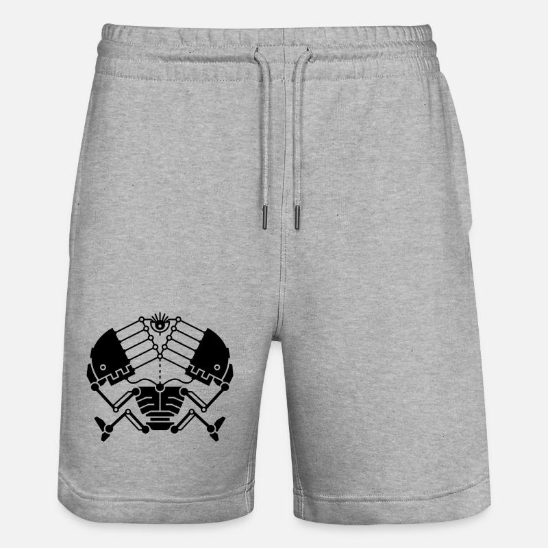 3rd Eye Robotics - version noire - Short de jogging bio TRAINER Stanley/Stella unisexe - gris chiné