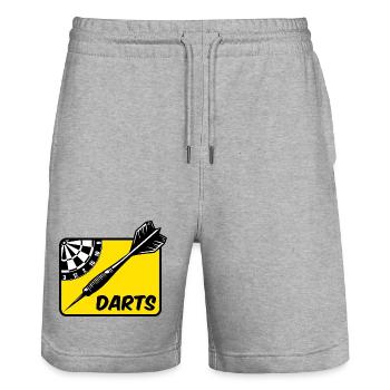Dart,DartsDARTS - Stanley/Stella Unisex Bio Joggingshorts Trainer  - Grau meliert - Vorne - Nik (191cm) & Marisol (170cm)