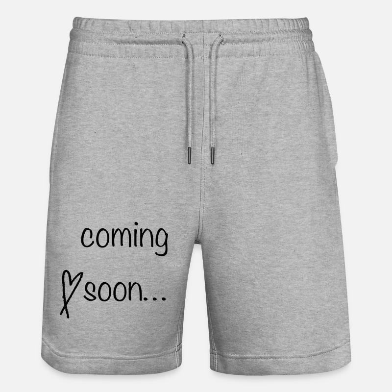 À venir Lettering - Short de jogging bio TRAINER Stanley/Stella unisexe - gris chiné